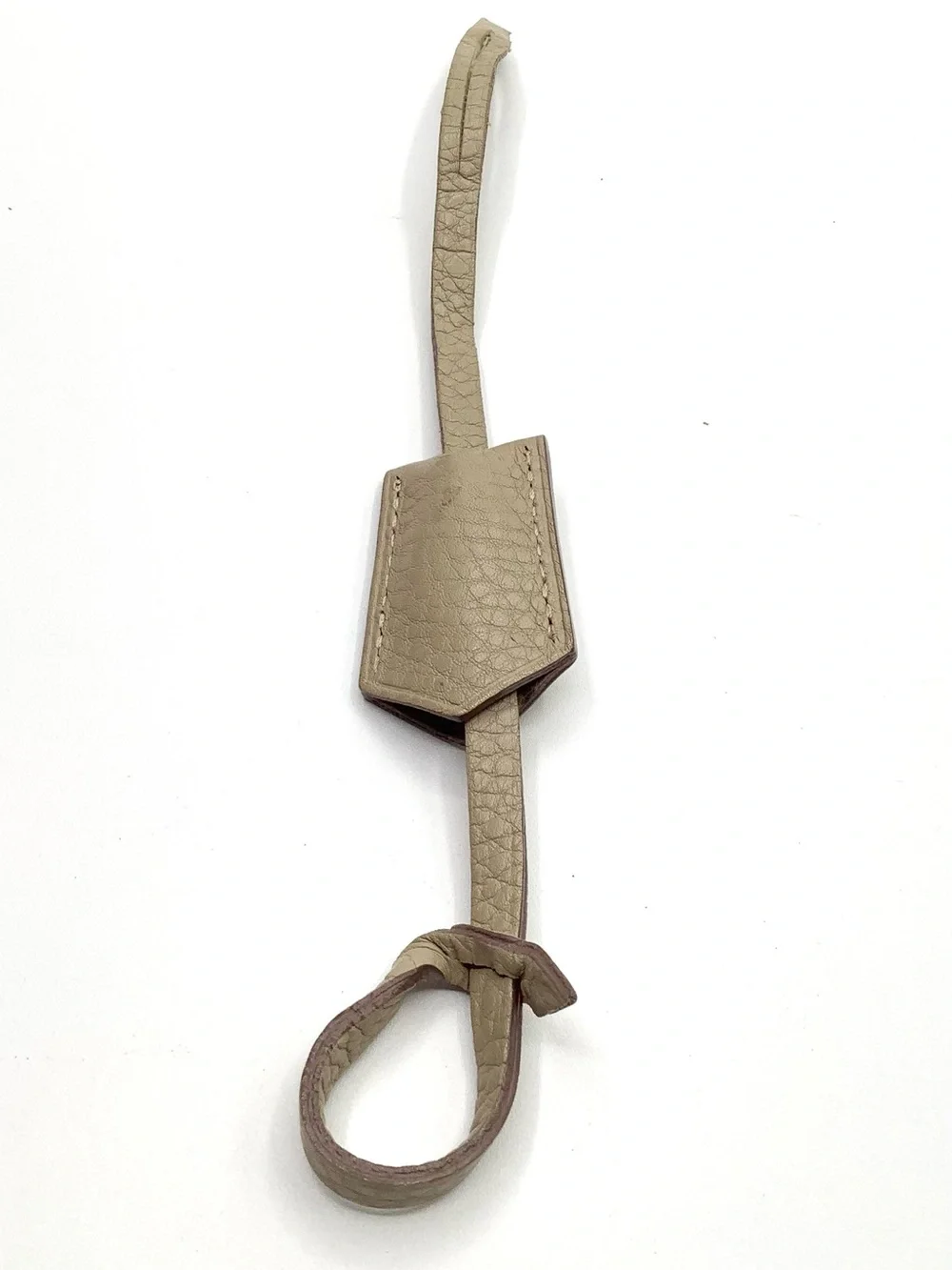 Louis Vuitton Taupe Leather Clochette & Keybell